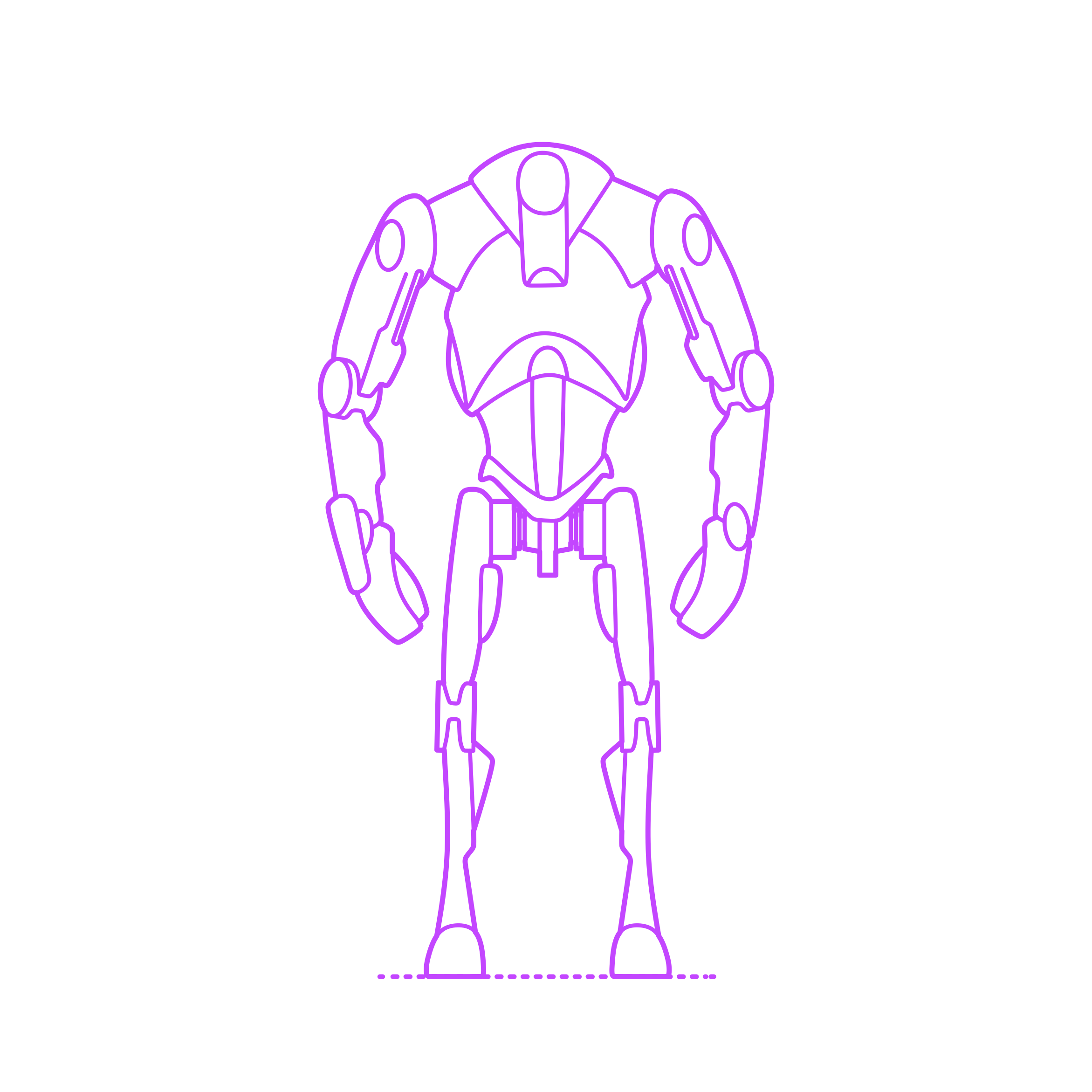 Culture Star Wars Super Battle Droid Svg Line Art Free Vectors